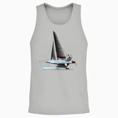Catamaran Unisex Tank Top - Ash