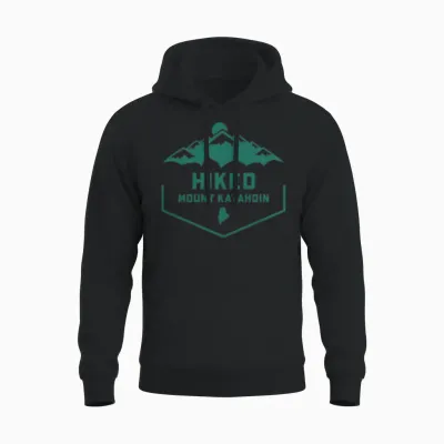 Hiked Mount Katahdin Unisex Hoodie - Black