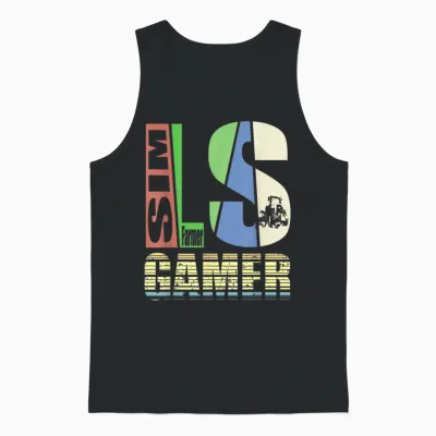 Bauernhof Pc Simulator Traktorfahrer Landwirt Unisex Tank Top - Black