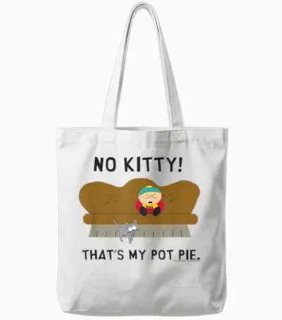 South Park Cartman My Pot Pie Tote Bags - White