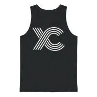 Cross Country Running Xc Lines Retro Retro Minimal Unisex Tank Top - Black – 1