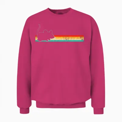 Mouse Retro Unisex Sweatshirt - Heliconia