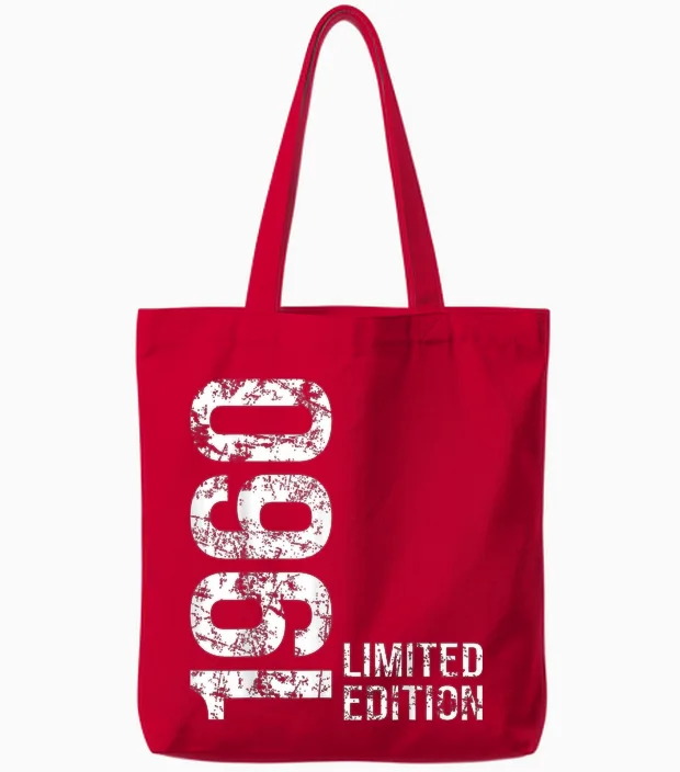 66 Geburtstag Männer 1960 Tote Bags in Red