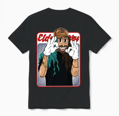 Ruby Da Cherry Retro Unisex T-Shirt - Black