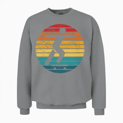 Retro Skateboard Unisex Sweatshirt - Sport Grey