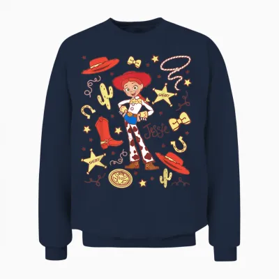 Disney and Pixar's Toy Story Jessie Cowgirl Western Spirit Unisex Sweatshirt - Navy