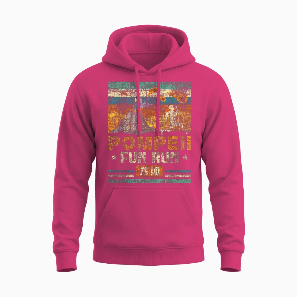 Pompeii Fun Run - Geography Volcanologist Volcanology T-Shirt Small Unisex Hoodie in Heliconia
