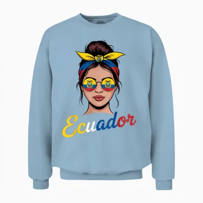 Ecuador Flagge Ecuadorian Pride Unisex Sweatshirt - Light Blue