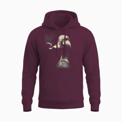 Coole Rauchente Ente Retro Vintage Tier Rauchen Unisex Hoodie - Maroon