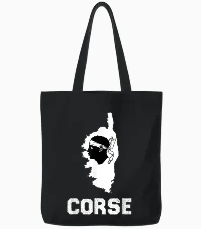 Authentic Corsica Beauty Island for Men Women and Children T-Shirt, Black, S Tote Bags - Black