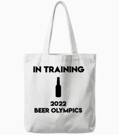 In Training 2022 Beer Olympics Tote Bags - White