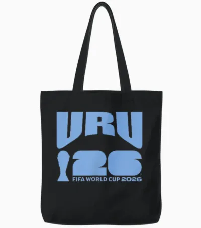Fifa World Cup26 Uruguay Ball in Goal Tote Bags - Black