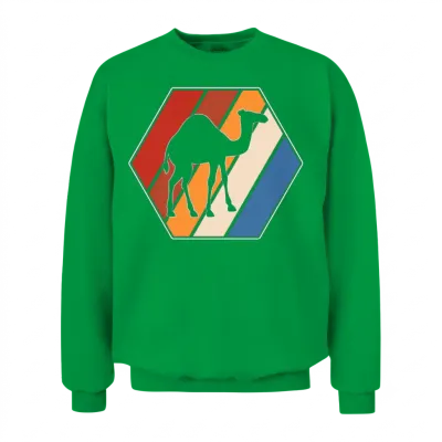 Camel Retro Unisex Sweatshirt - Irish Green
