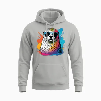 Seal Unisex Hoodie - Ash