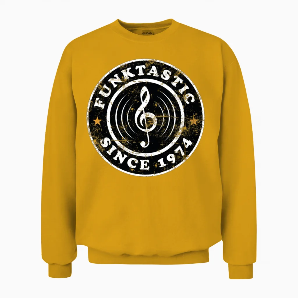 1974 Vintage 50th Birthday Unisex Sweatshirt in Gold