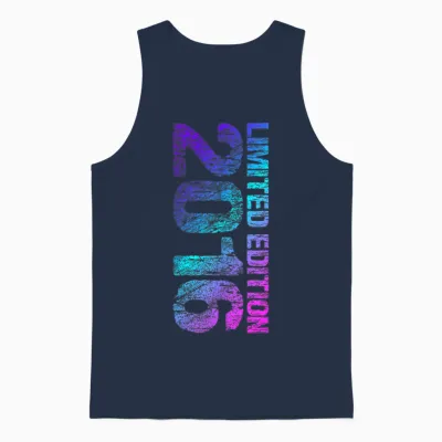 2016 Junge Mädchen 10. Geburtstag Limited Edition 10 Unisex Tank Top - Navy