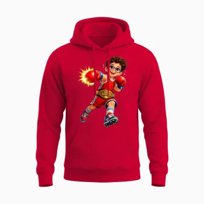Little World Champion Boxer Unisex Hoodie - Red
