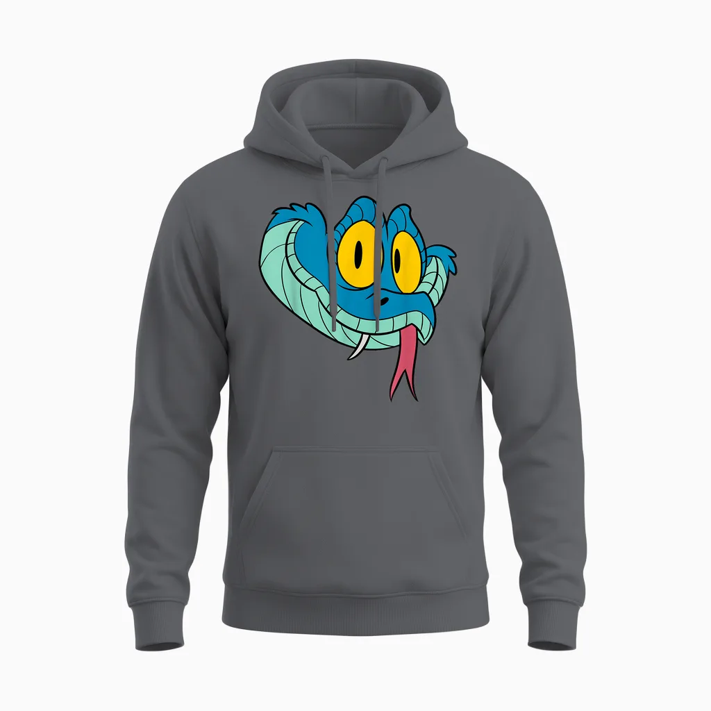 Disney Zootopia 2 Gary De'snake Big Face Halloween Costume Unisex Hoodie in Charcoal