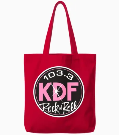 Design1033 Kdf Nashville in Pink Funny Tote Bags - Red