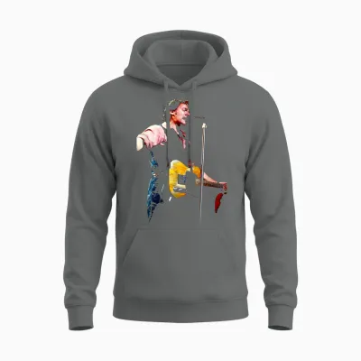Der Boss Bruce Springsteen Live Von Andy Willsher Unisex Hoodie - Graphite Heather
