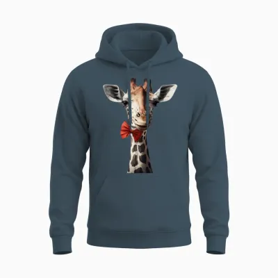 Funny Girafe Unisex Hoodie - Dark Heather