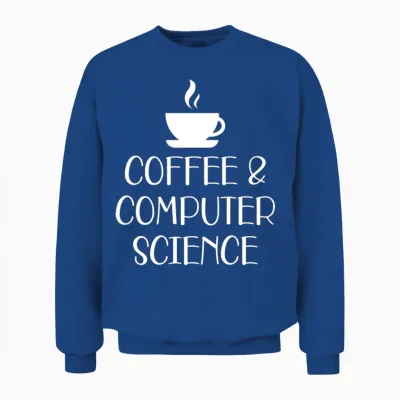 Coffee and Computer Science Unisex Sweatshirt - Royal