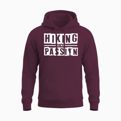 Hiking Unisex Hoodie - Maroon