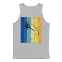 Pole Vaulting Pole Vault Retro Unisex Tank Top - Ash – 1