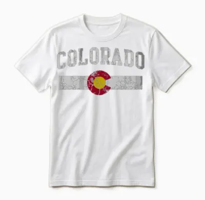 Retro Colorado Unisex T-Shirt - White