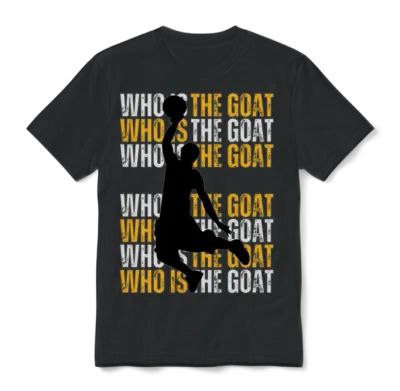Who Is the Goat Basketball Unisex T-Shirt - Black