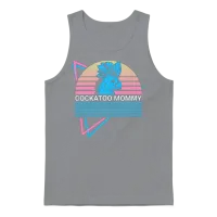 Cockatoo Mommy Retro Mom Unisex Tank Top - Sport Grey – 1