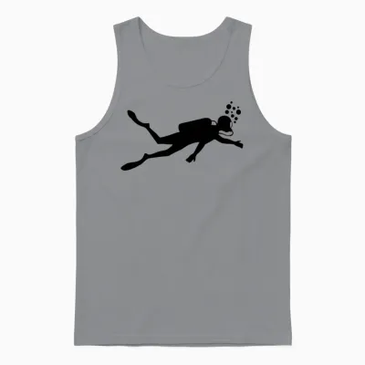 Diver Underwater Unisex Tank Top - Sport Grey