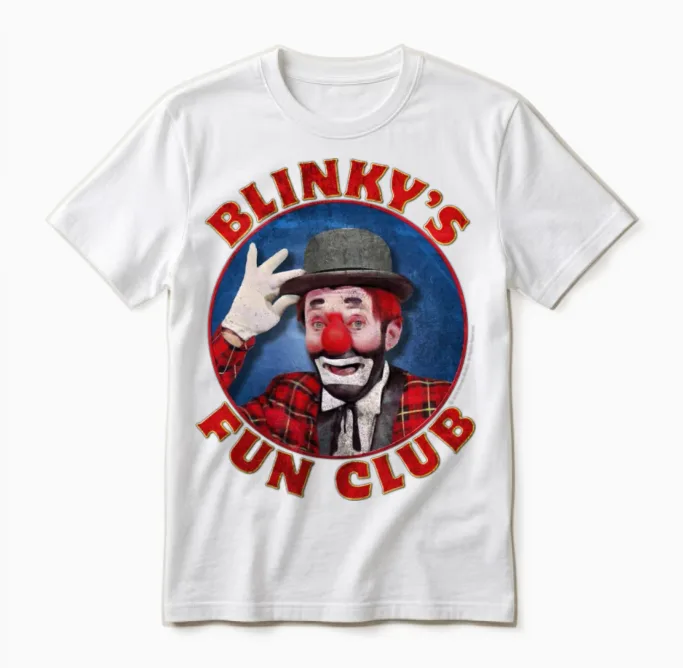 Vintage Blinky Unisex T-Shirt in White