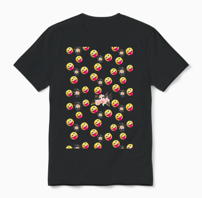 It's Funny - Pattern Unisex T-Shirt in Black