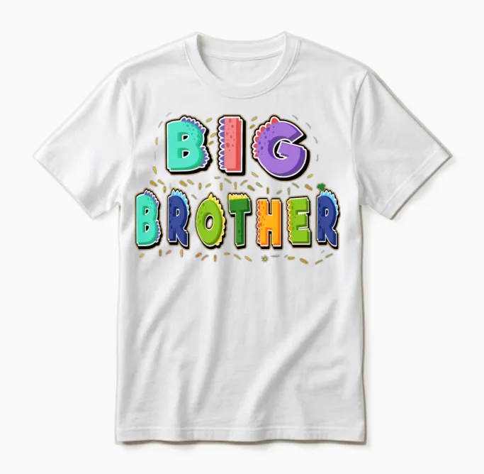 Big Brother, Promoted to Big Brother Gift Unisex T-Shirt in White