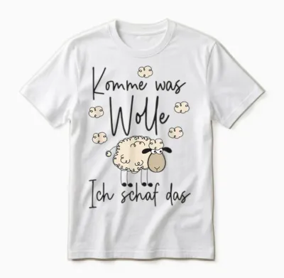 Handarbeit Stricken Häkeln - Komme Was Wolle Ich Schaf Das Unisex T-Shirt - White