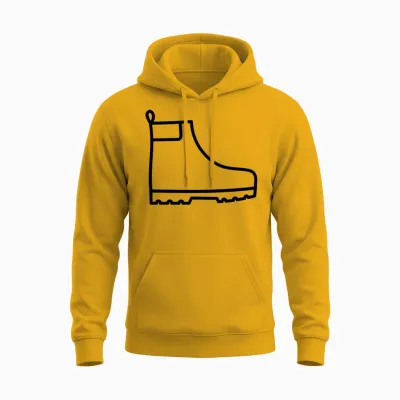 Hiking Boot Unisex Hoodie - Gold