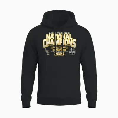 Lsu Tigers Baseball National Champs 2025 Mcws Homerun Unisex Hoodie - Black