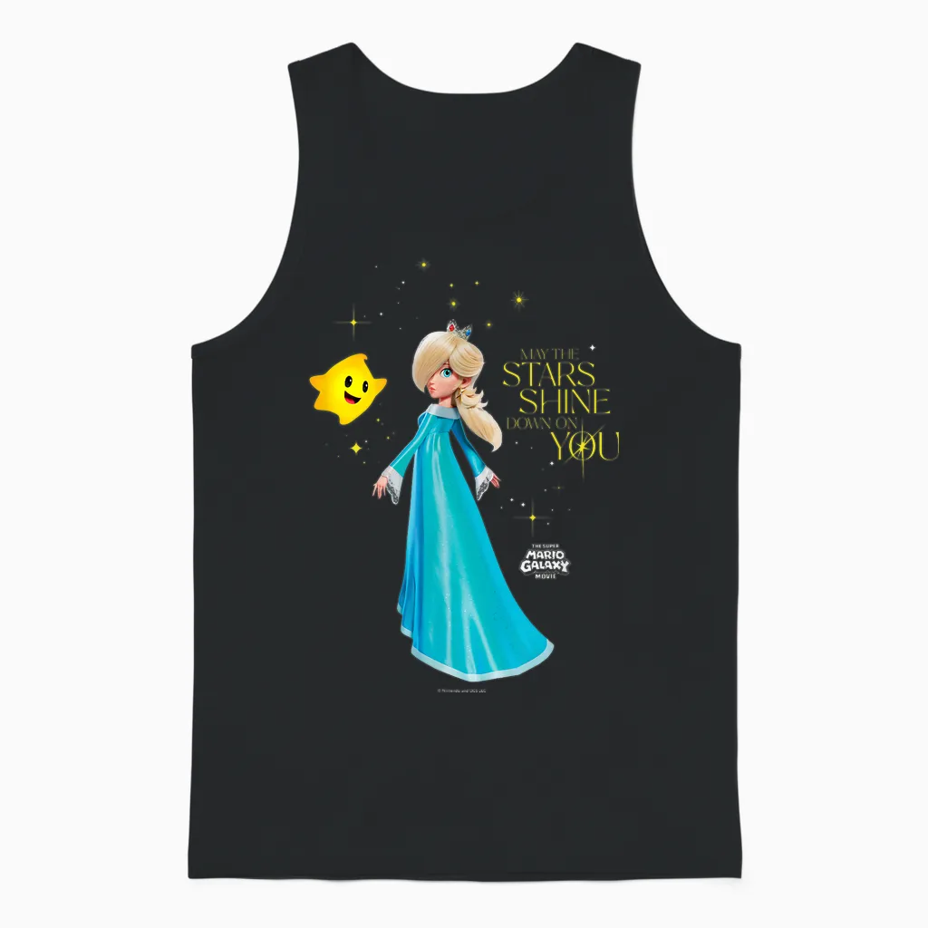 The Super Mario Galaxy Movie Rosalina Star Shine Unisex Tank Top in Black