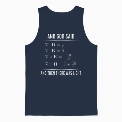 Maxwells Equations Maxwell Maxwell's Math Pi 1bk1 Unisex Tank Top - Navy