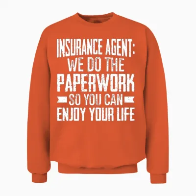 Funny Broker Unisex Sweatshirt - Orange