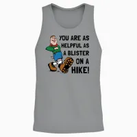 Blister on Hike Funny - Hiking & Outdoors Unisex Tank Top in Sport Grey - 2