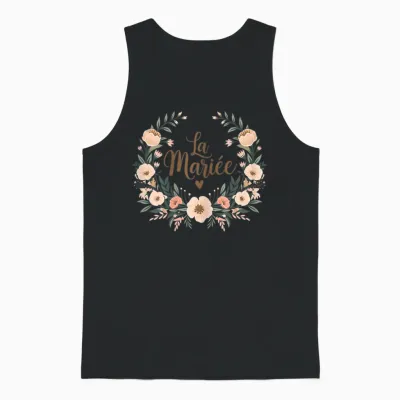 Women's Evjf Custom Team Bride Team Bride Witness Wedding T-Shirt, Black, S Unisex Tank Top - Black