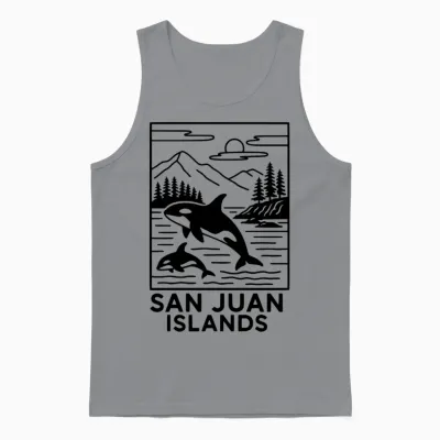 San Juan Islands Unisex Tank Top - Sport Grey