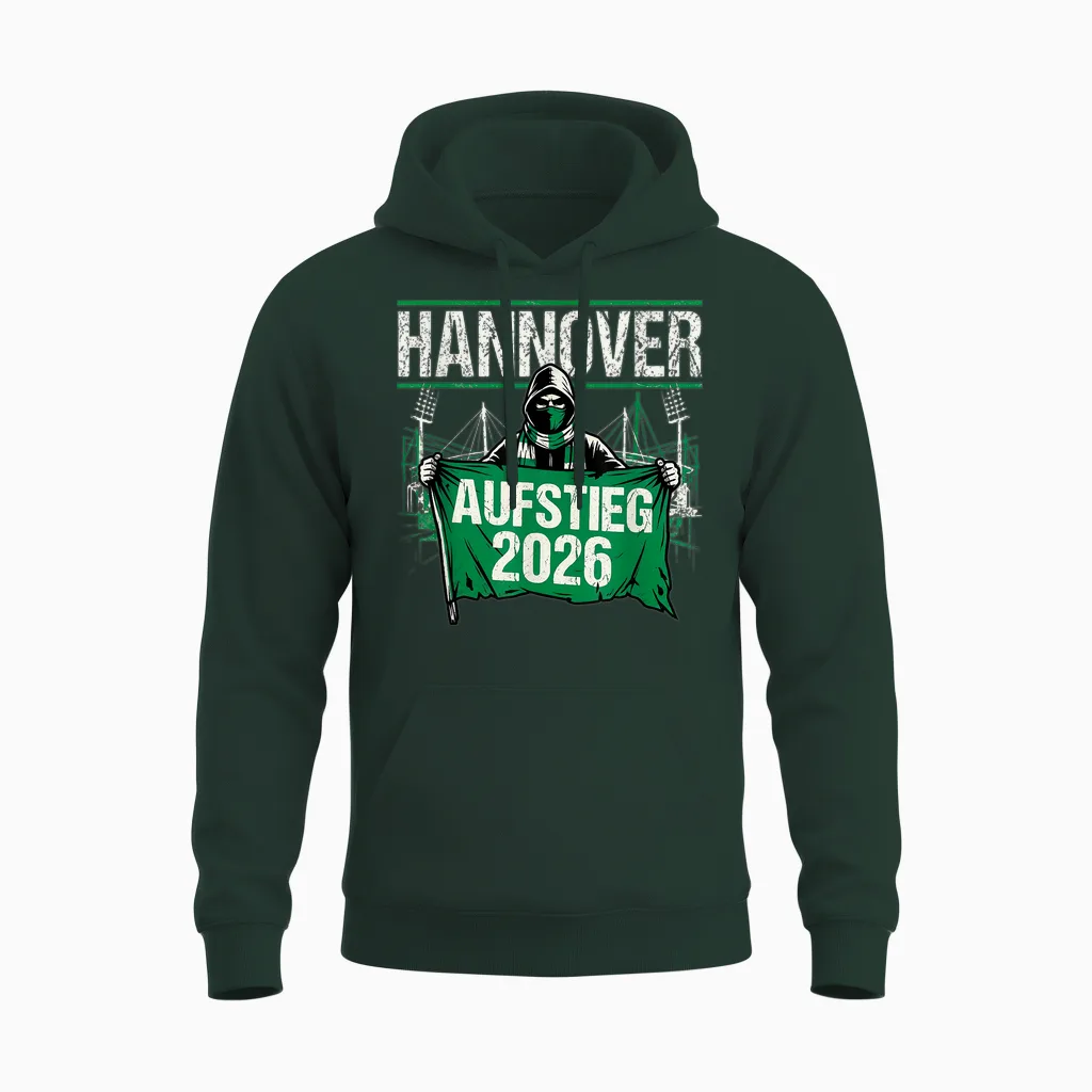 Hannover Aufstieg 2026, Aufsteiger Fußball Unisex Hoodie in Forest