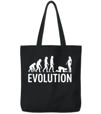 Evolution Simps Funny Meme Evolution to Simps Tote Bags - Black