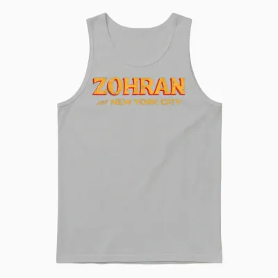 Zohran Mamdani Unisex Tank Top - Ash