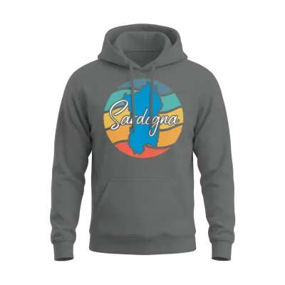 Retro Sardegna Unisex Hoodie - Graphite Heather