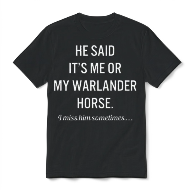Horses My Warlander Horse Quote Lover Unisex T-Shirt - Black