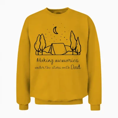 Camping with Dad Unisex Sweatshirt - Gold